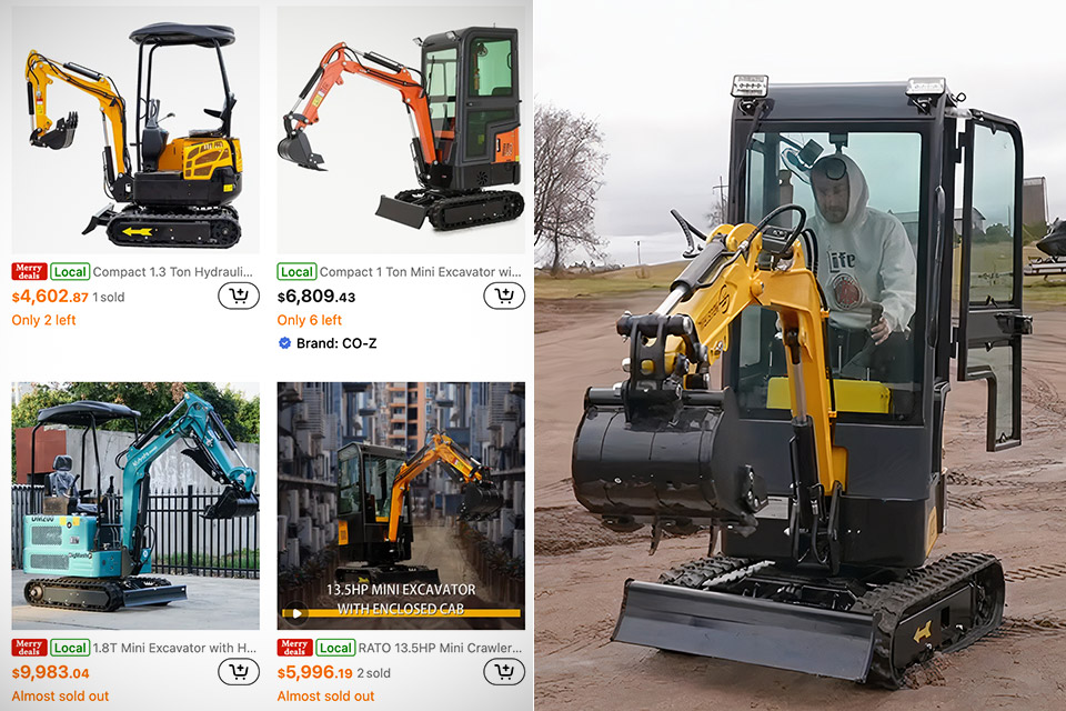 temu excavator review