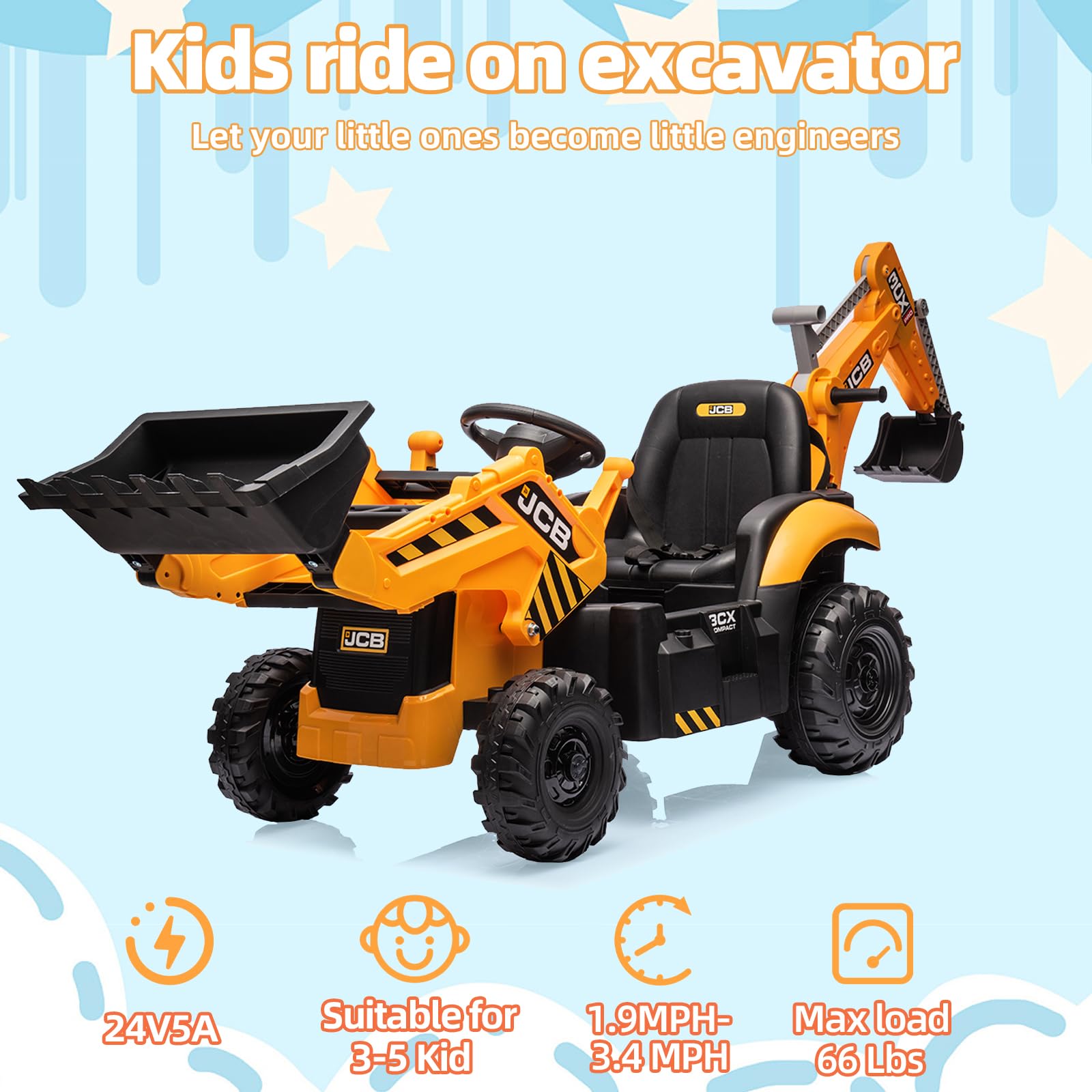 ride on excavator 24v