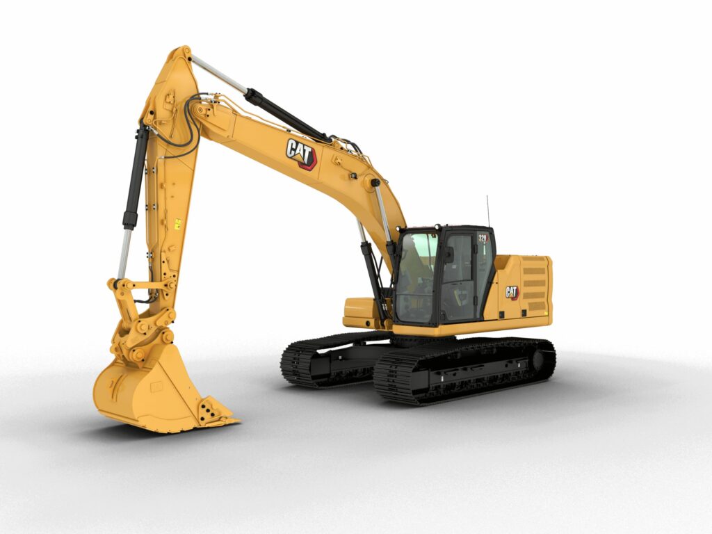 cat excavator 320l truck