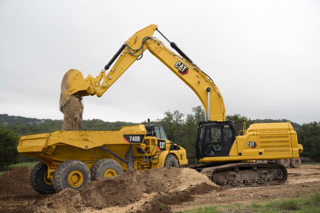 349 cat excavator specs truck