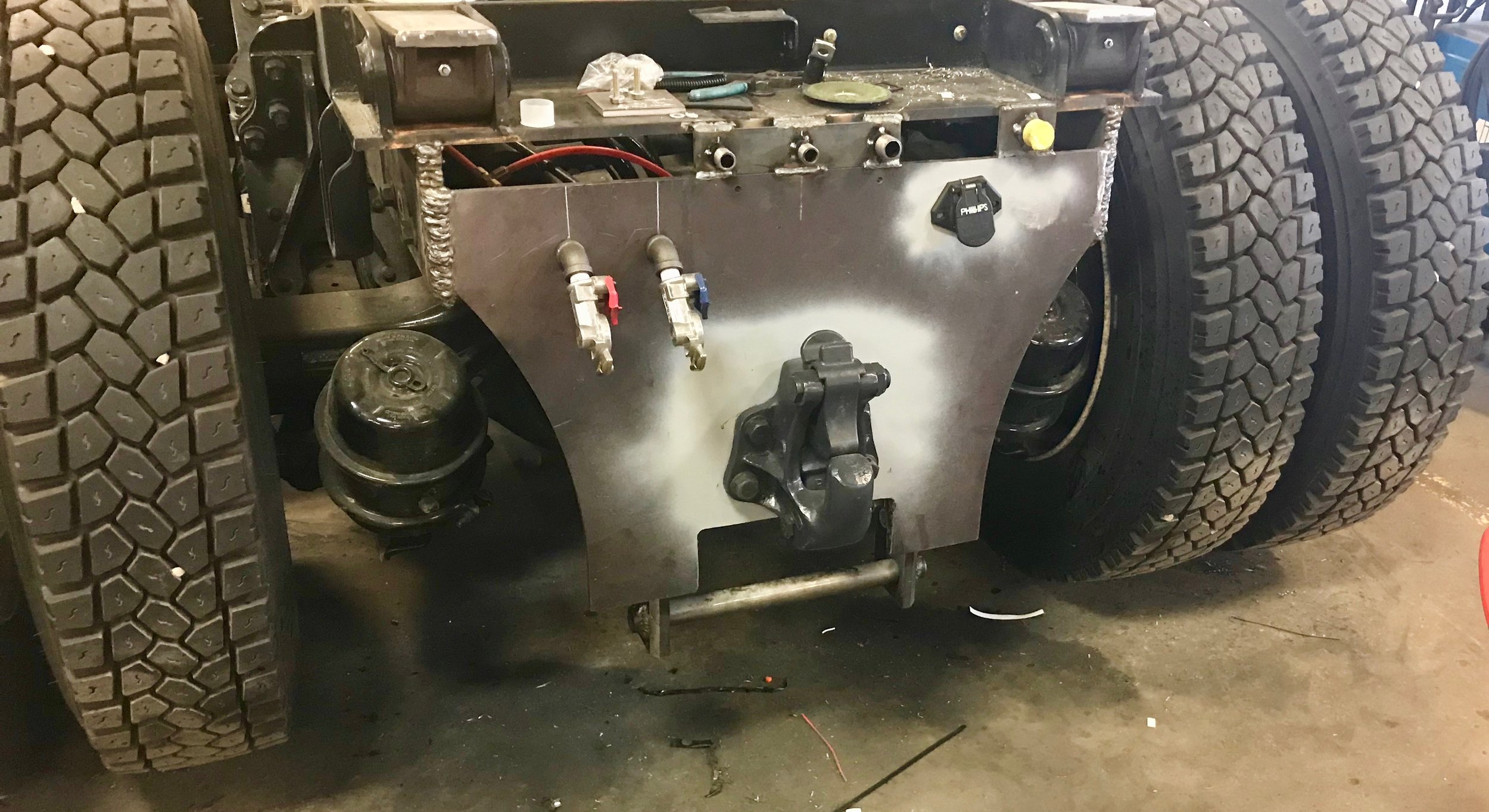 pintle hitch for dump truck