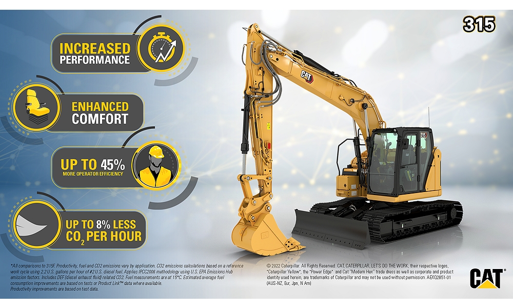 315 cat excavator for sale