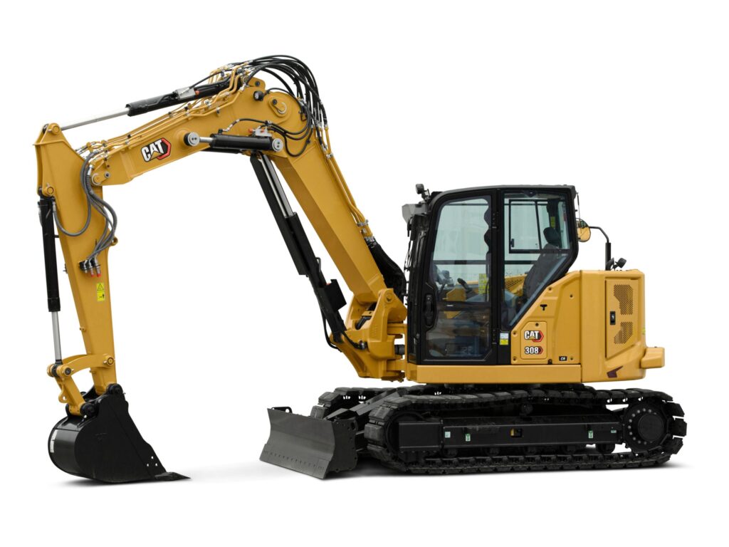 cat 308 excavator truck