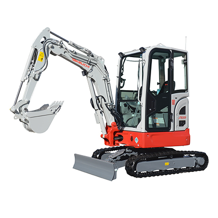 takeuchi compact excavator truck