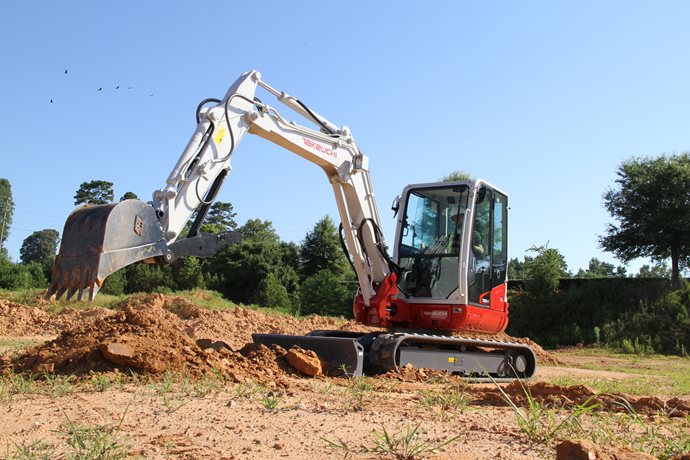 takeuchi excavator sizes