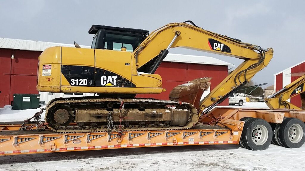 cat 312 excavator truck