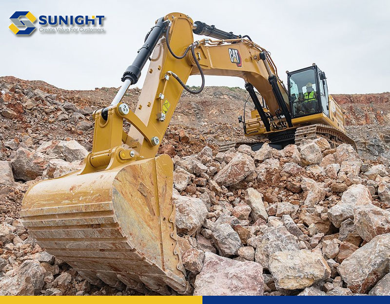 cat 350 excavator truck