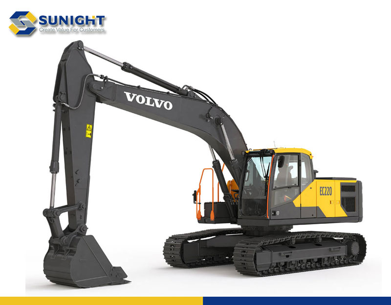 volvo 220 excavator truck