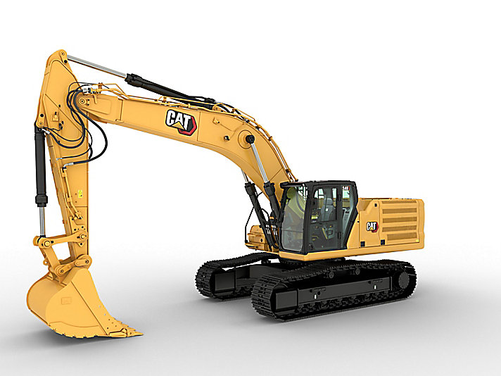 340 cat excavator truck
